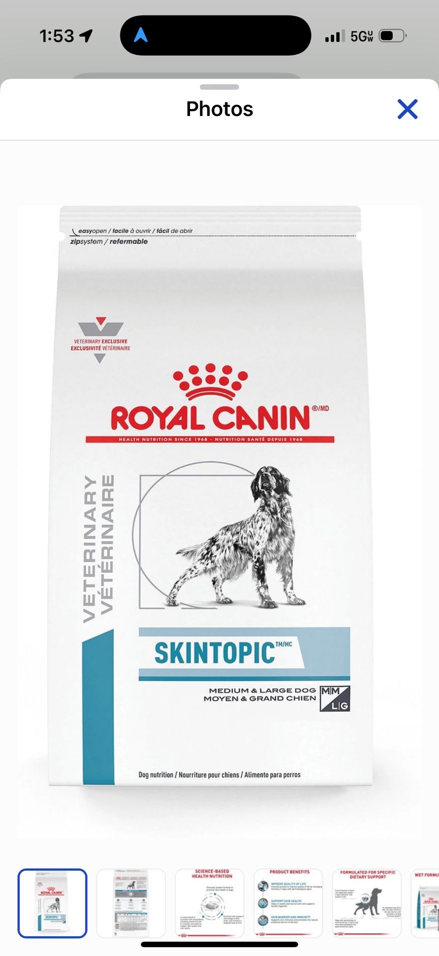 Royal Canin Veterinary Diet Skintopic Medium & Large Adult Dry Dog Food, 30.86-lb bag
