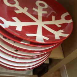 Valentines And Or Christmas Plates