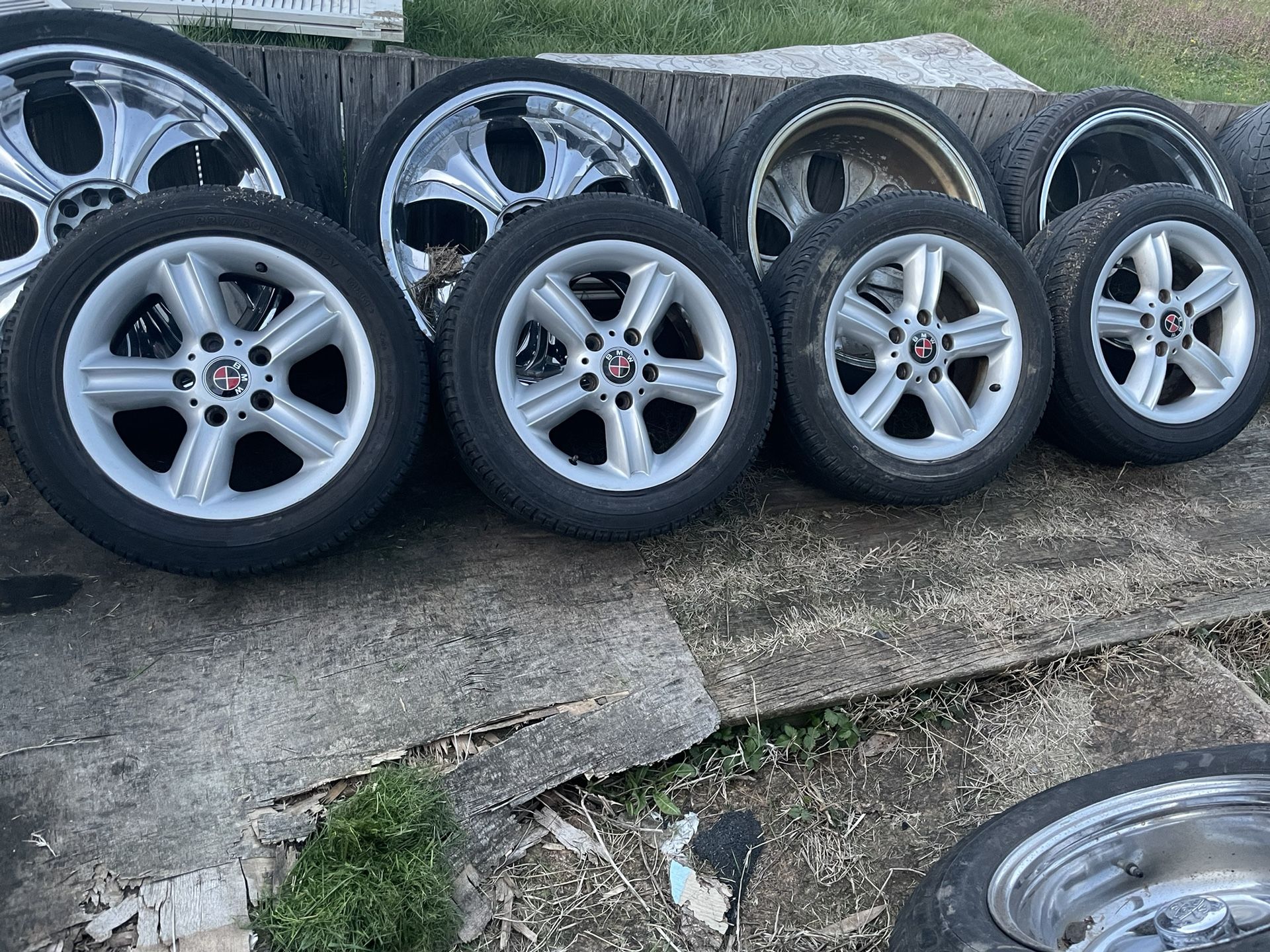 16” BMW Factory Wheels And Tires