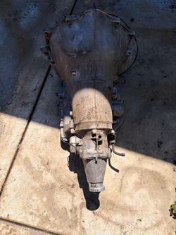 Small block Chevy engine transmission