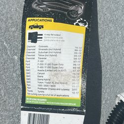 Curt USCAR Replacement Connector Custom Wiring 55515 Vehicle Side 4-Way Flat