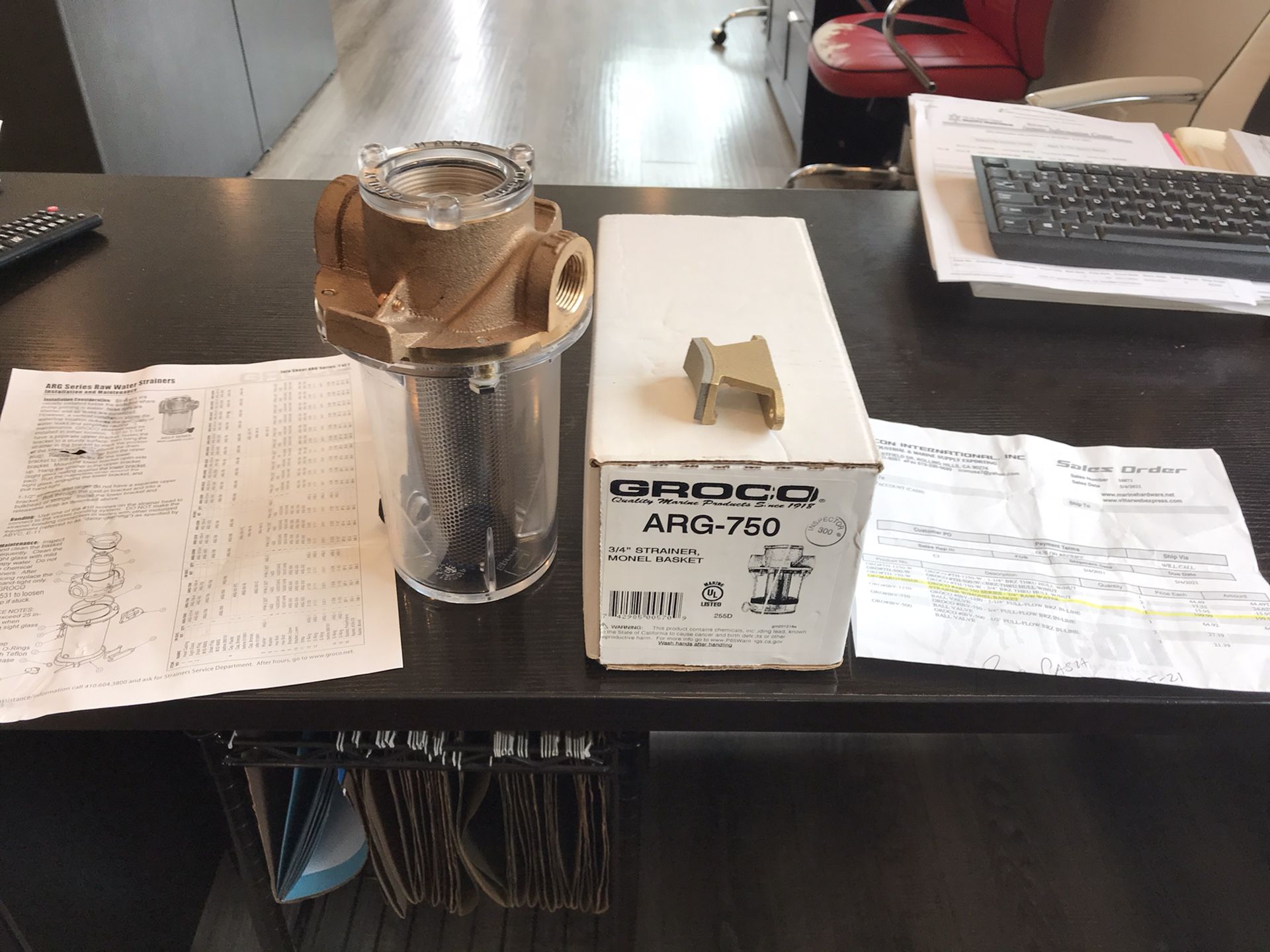 Water Filter (With Monel Strainer)