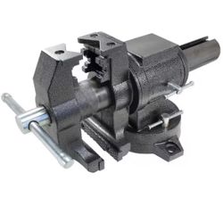 BESSEY 5 in. Multi-Purpose Rotating Pipe and Bench Vise with Swivel Base=Tools-86