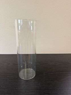 Clear Glass Cylinder Vase/Hurricanes (6)