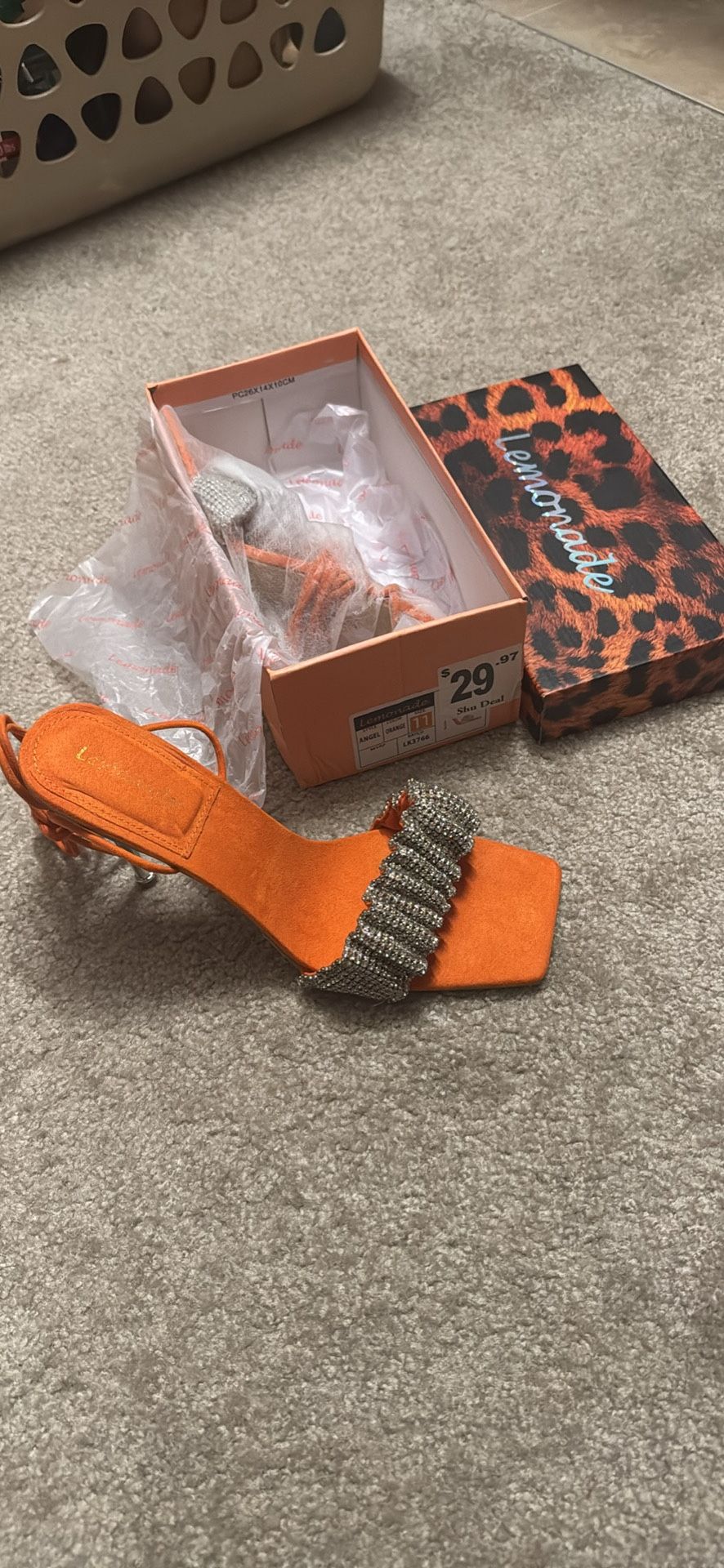 Orange Heels- Size 11