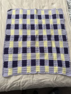 Baby Blanket - Purple / Yellow