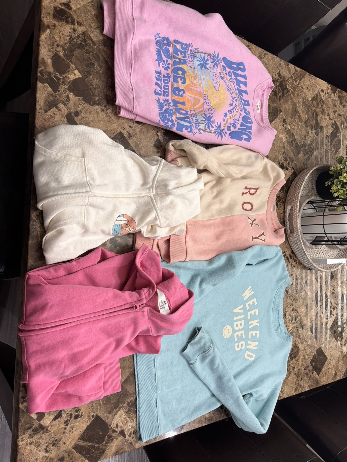 Girls Sweatshirts 5 Of Them