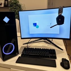Gaming Pc setup- (PC + monitor + accessories)