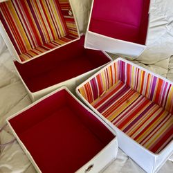 Folding, Fabric Storage Containers / Bins