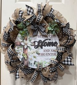 Bless this Home Wreath