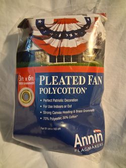4th of Juĺy Pleated American Flag Fan