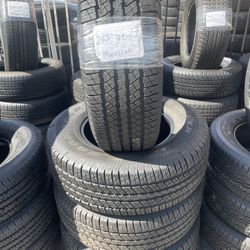 265/70/17 Goodyear Set of four tires installed and balanced , Set De 4 Llantas Instaladas Y Balanceadas 