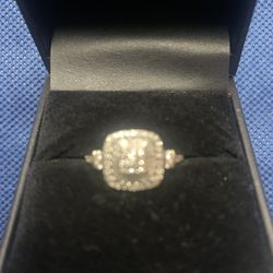 Diamond Vintage Inspired Ring (1/2 ct. t.w.) in 14k Whitee Gold Size 7