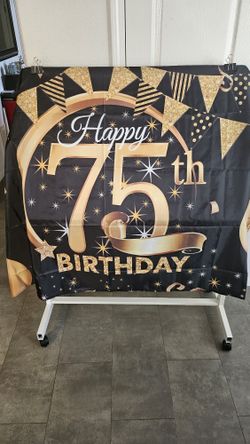 75TH YEAR BIRTHDAY BANNER