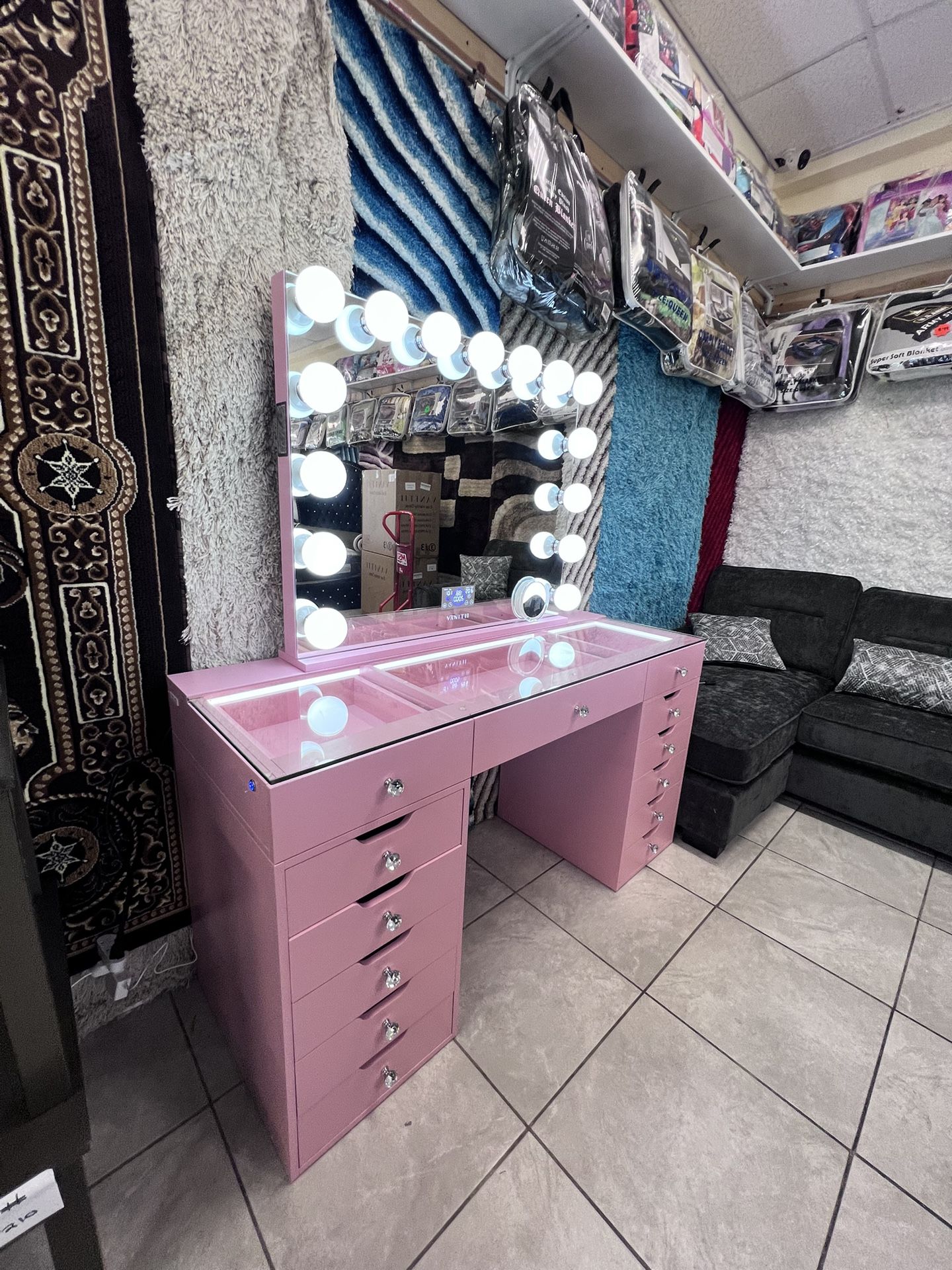 Pink Makeup Vanity In Payments 