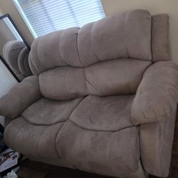 Beige Love Seat