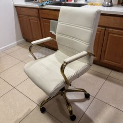 Office Chair gold and beige