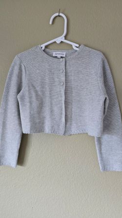 Trendstitch Gray Cropped Knit Cardigan