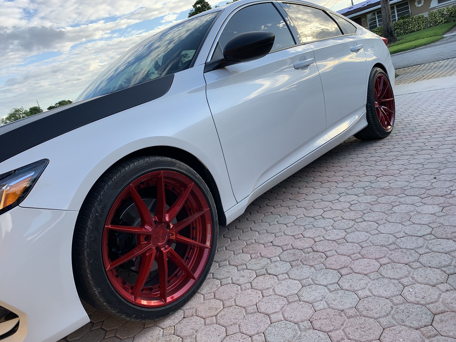 20 Niche Wheels Staggered 5x4.5 candy red rims 5x114.3 pirelli tires