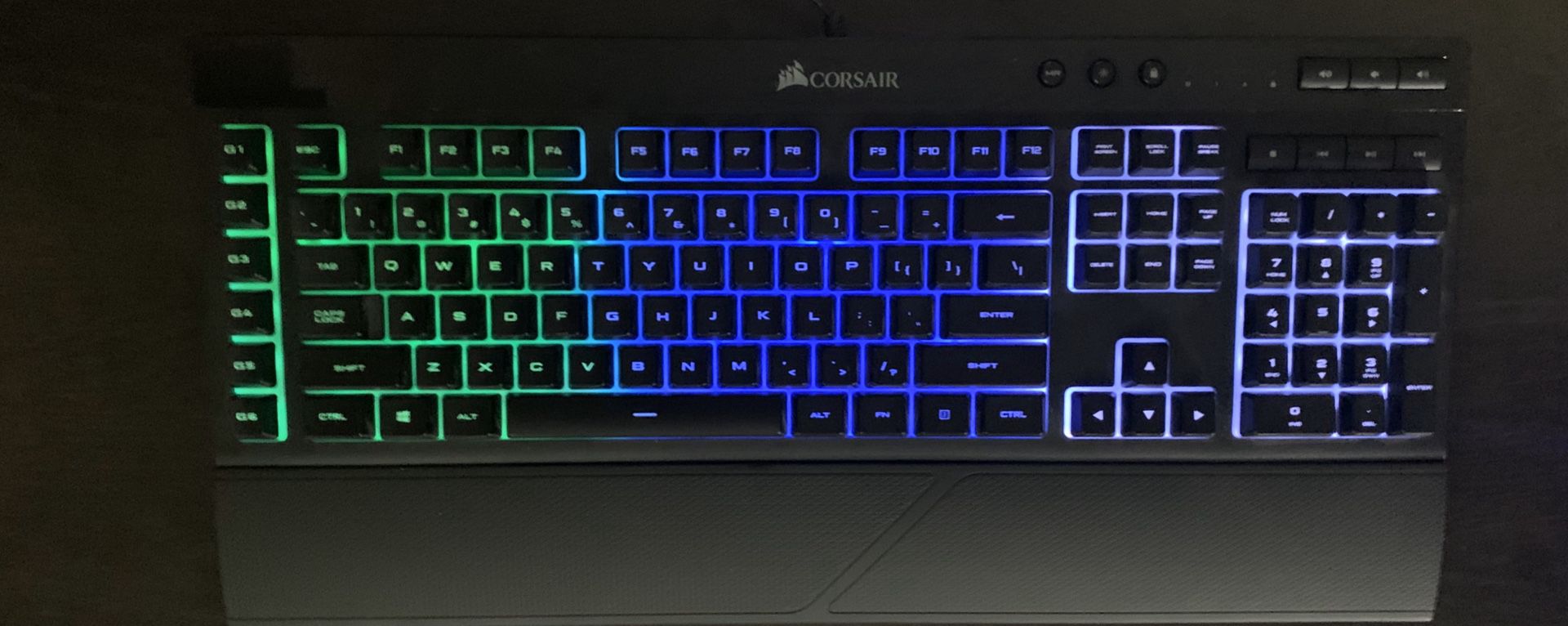 Corsair Gaming K55 RGB Keyboard, Backlit RGB LED with Corsair CH-9301011-NA Gaming Harpoon RGB Gaming Mouse