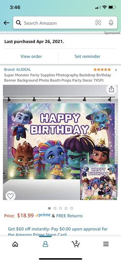 Super Monsters Backdrop