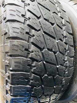 17” 2 used tires LT285/70R17 nitto all terrain G2