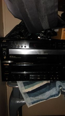 JVC 5 disc changer Teac reciever 2, pioneers speakers