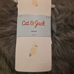 Cat And Jack Bunny Girls Footed Tights