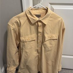 L.L. Bean yellow long sleeve button up