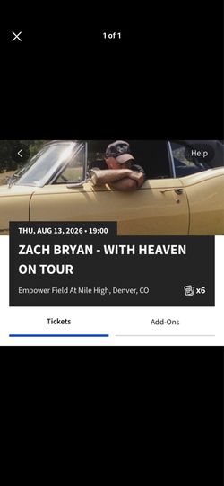Zach Bryan August  13th
