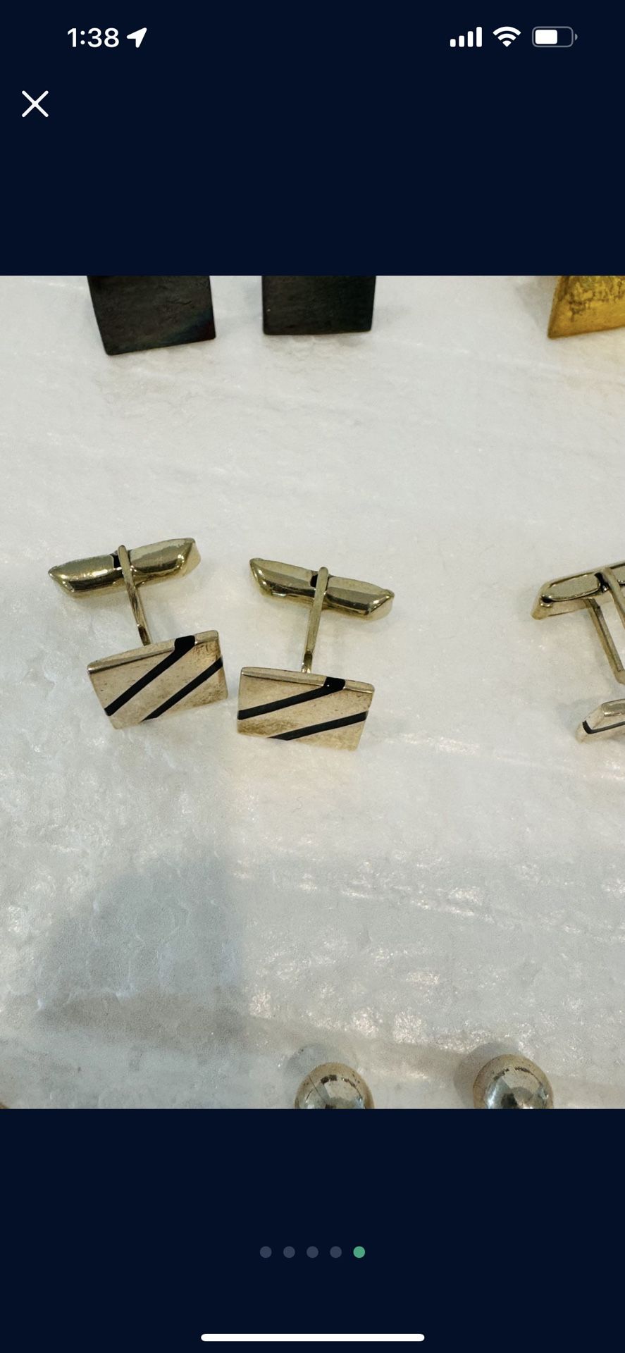 Silver 925 Keychain and Cufflinks