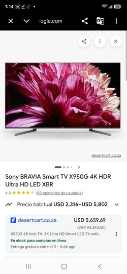 TV Sony XBR-65X950G