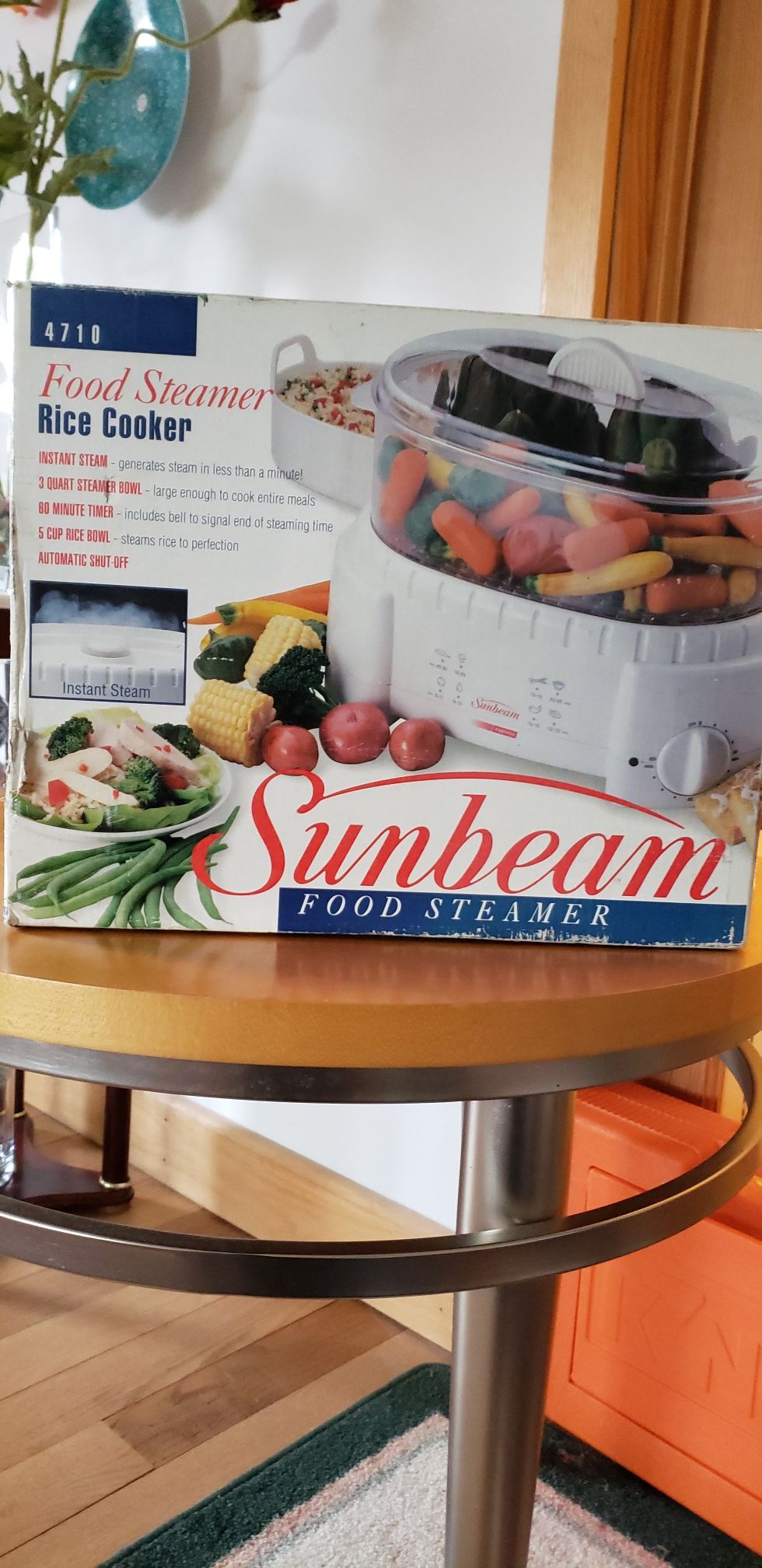 Sunbeam Oster Model 4710 Instant Steam Food Steamer Rice Cooker