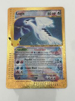 Pokemon Crystal Lugia 30th Celebration Near Mint