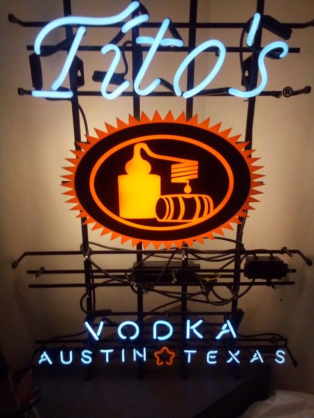 Tito's Vodka Neon sign