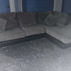 Gray Sectional Sofa(free Delivery) 