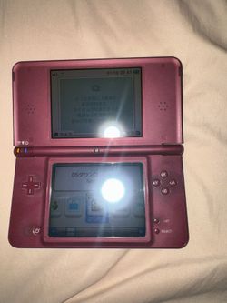 Nintendo DSi LL Burgundy/Red Japanese Console + Charger + Stylus – Tested Working