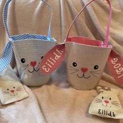 Personalized Easter Bunny baskets