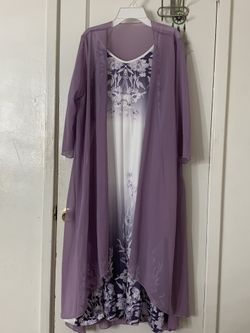Satin Dress With Cover Up