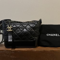 Chanel Gabrielle Hobo Bag Black 