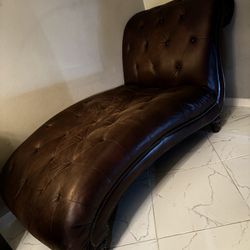 Chaise Lounge Leather Chair