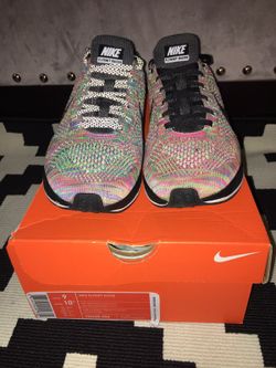 Nike Flyknit Racer Multicolor 2016 Grey Tongue sz 9