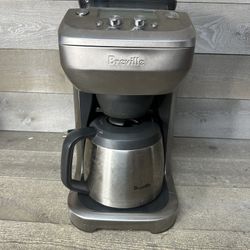 Breville Grind Control Coffee Maker 12 Cups Whole Bean Stainless Steel BDC650