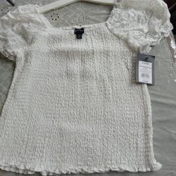 Brand New Blouses - Girls L Size 10/12  White