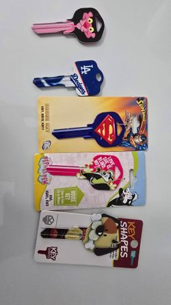 Character Decorative House Keys – Pink Panther, Superman, Dodgers, Pepe Le Pew & Dog