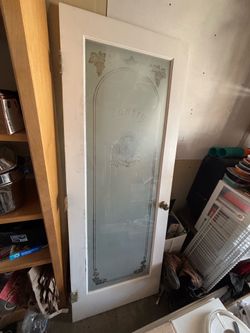 Glass pantry door