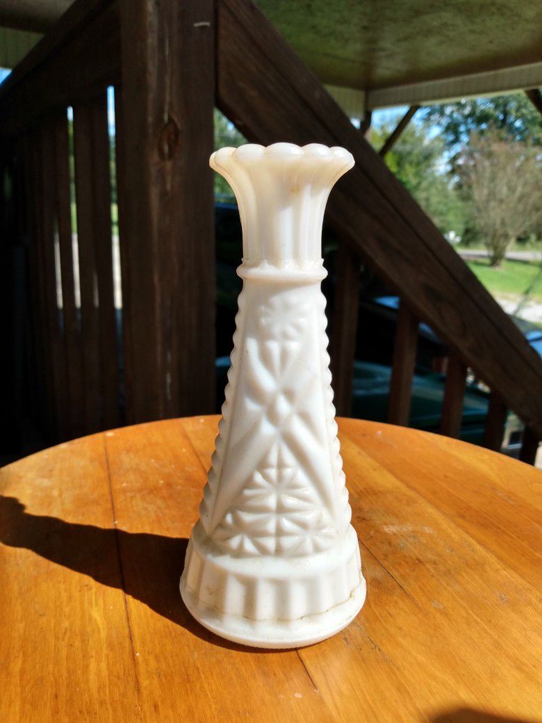 Antique Milk Glass Vase