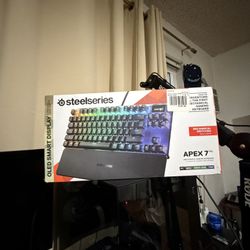 Used SteelSeries Apex 7 TKL Mechanical Keyboard – Black