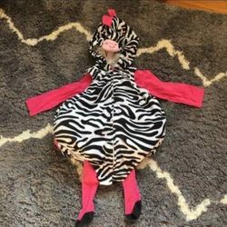 Infant toddler 3-piece Zebra Costume 12 Months