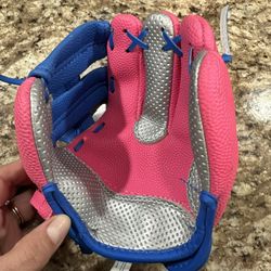 Girls Baseball Glove And Ball